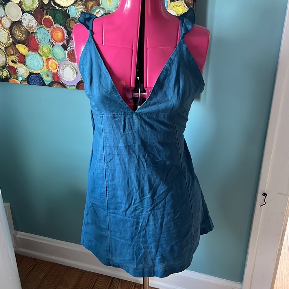 Blue Free People Dress NWT!  Large